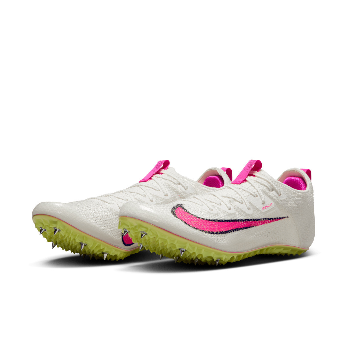 Nike Zoom Superfly Elite 2 CD4382-101 Pantofi sport Spikes Albe