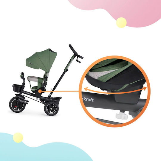 Kinderkraft Spinstep Pliabil Și Triciclete Pentru Copii 5 În 1 Pentru 9 Luni Roz