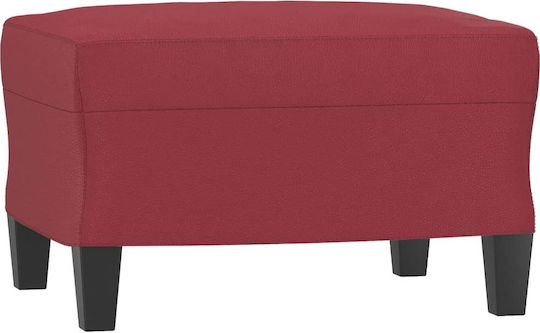 Living Room Furniture Set 3-Seater & 2-Seater & Stool Red