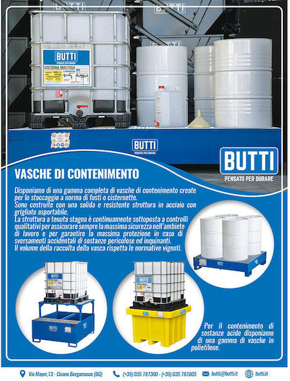 Butti 826STQ Metallisch Behälterständer