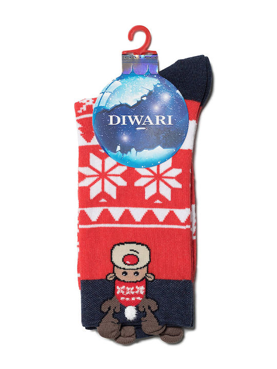 Diwari Herren Weihnachtssocken Red 1Pack Diwari Herren Weihnachtssocken Red 1Pack