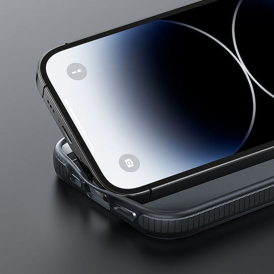 Hoco Back Cover Σιλικόνης / Πλαστικό 1.5mm Μαύρο (iPhone 15 Plus)