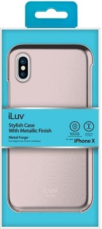 iLuv Forge Back Cover Μεταλλικό Ροζ (iPhone X / Xs)