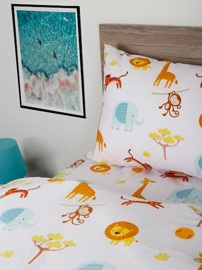 Sunshine Kids Duvet Cover Single Yellow