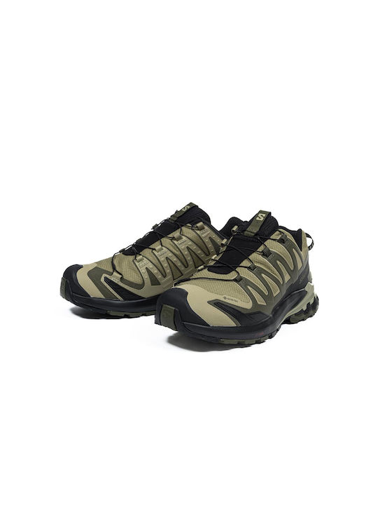 Xa Pro 3d V9 Sport Shoes Running Green Waterproof with Gore-Tex Membrane