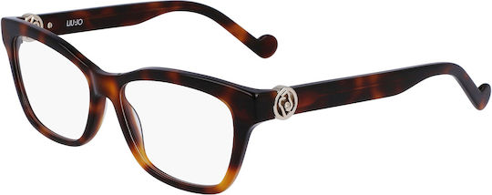 Liu Jo Women's Acetate Brown Prescription Eyeglass Frame LJ2770R-242