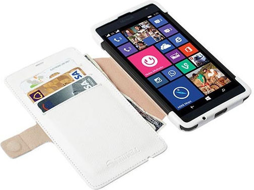 Krusell Malmo Book Leather White (Lumia 535)