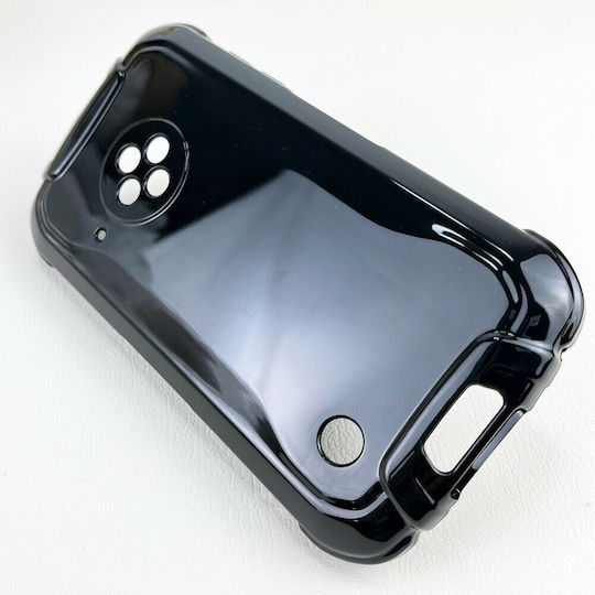 Doogee Umschlag Rückseite Silikon Schwarz (Doogee S35T)