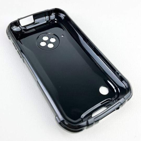 Doogee Umschlag Rückseite Silikon Schwarz (Doogee S35T)