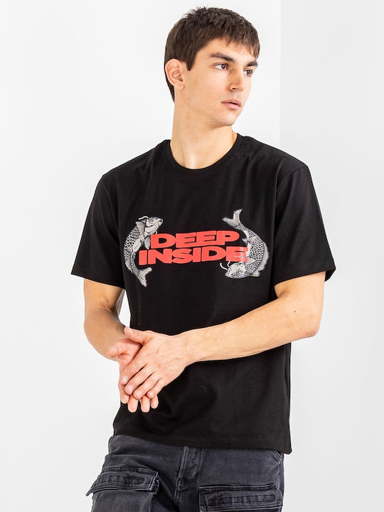 T-shirt Μαύρο