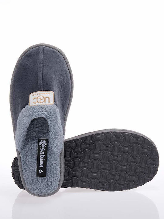 SABINA SA161 GREY SLIPPERS