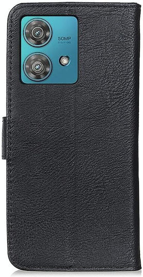Neo Brieftasche Leder Schwarz (Motorola Edge 40)