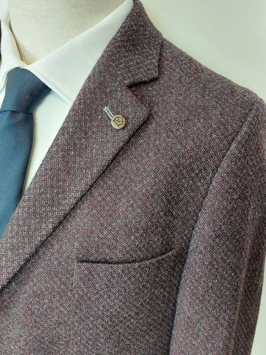 Men's Suit Jacket burgundy