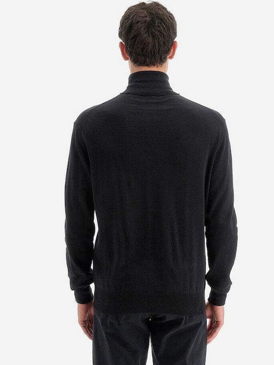 La Martina Men's Long Sleeve Sweater Turtleneck Black