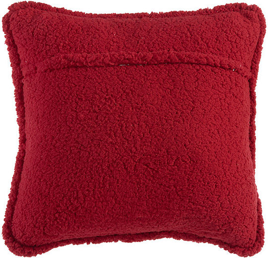Nef-Nef Homeware Please Χριστουγεννιάτικο Διακοσμητικό Μαξιλάρι Τετράγωνο Λευκό 50x50εκ.