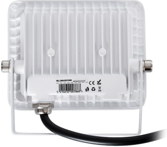 GloboStar Atlas Wasserdicht LED Flutlicht 10W Natürliches Weiß 4500K IP67