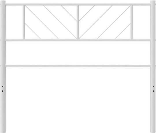 vidaXL Metallic White Bed Headboard 95x90cm