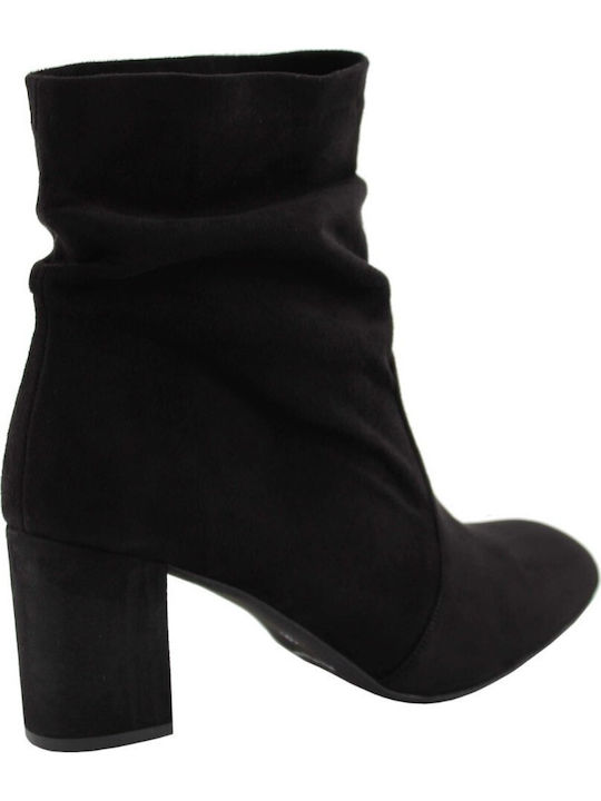 Stefania Suede Women's Ankle Boots Black