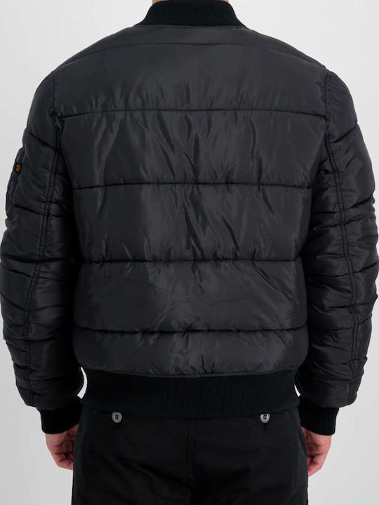 Alpha Industries Ma-1 Ανδρικό Χειμωνιάτικο Μπουφάν Puffer black