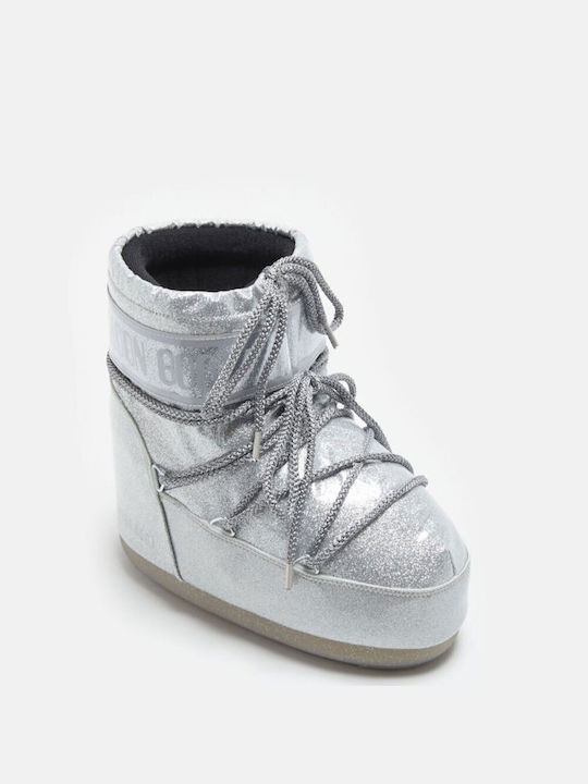 Moon Boot Icon Low Women's Boots Snow with Fur Gray