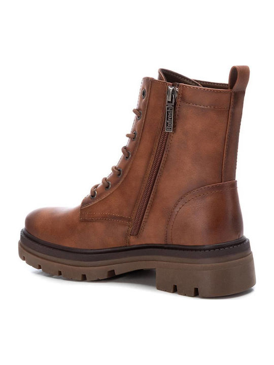 Leather Women's Ankle Boots Brown
