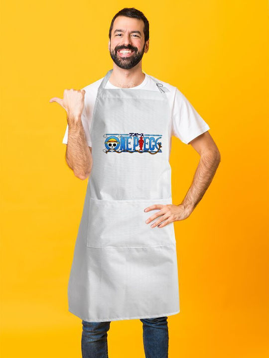 Koupakoupa Onepiece Logo Impermeabil Șorț de Bucătărie Albă KP_20080_APRON-BBQ-ADULT 1buc