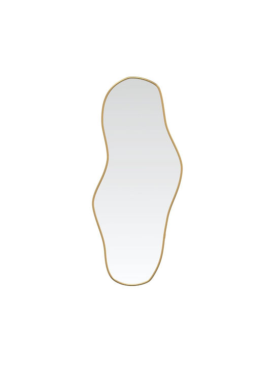 vidaXL Rectangular Wall Mirror Gold with Glass Frame