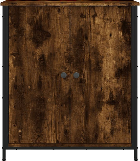 Μπουφές Ξύλινος Καπνιστή Δρυς 70x30x80cm