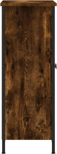 Μπουφές Ξύλινος Καπνιστή Δρυς 70x30x80cm