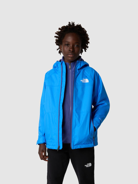 Vortex Triclimate Kids Sports Short Jacket with Hood Optic Blue