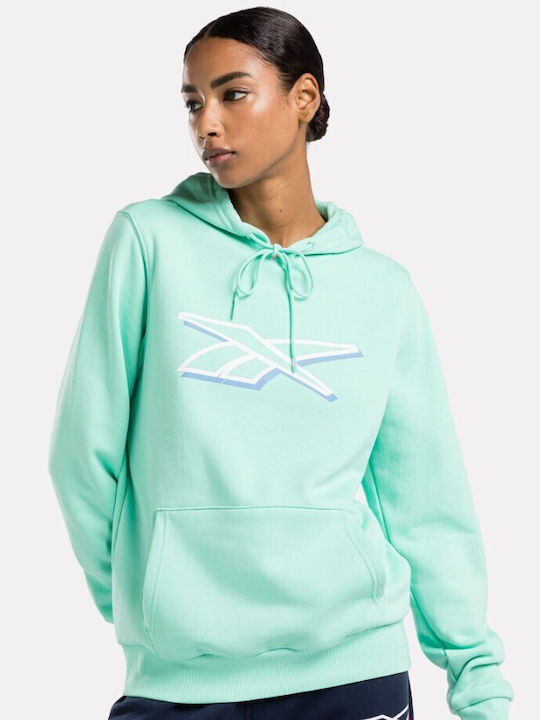 Reebok Vector Graphic Women's Hooded Sweatshirt Turquoise