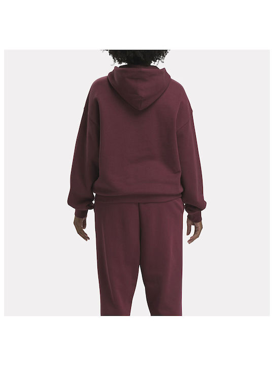 Reebok Women's Hooded Sweatshirt CLASSIC MAROON HZ8101