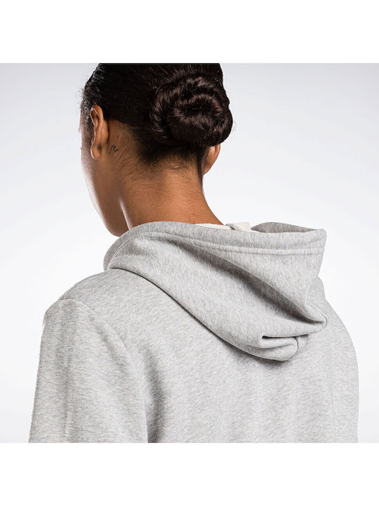Identity Small Logo French Terry Damen Sweatshirtjacke Kapuzen Medium grey hea
