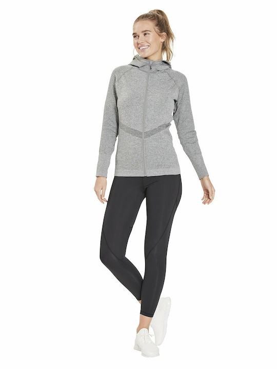 Athlecia Women's Hooded Cardigan Mid Grey