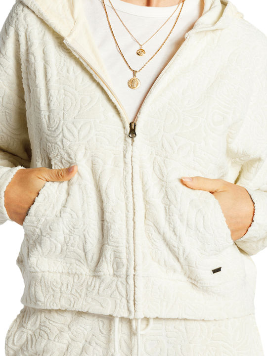 Beach Breeze Women's Sweatshirt Jacket ΑΝW/ANTIQUE WHITE