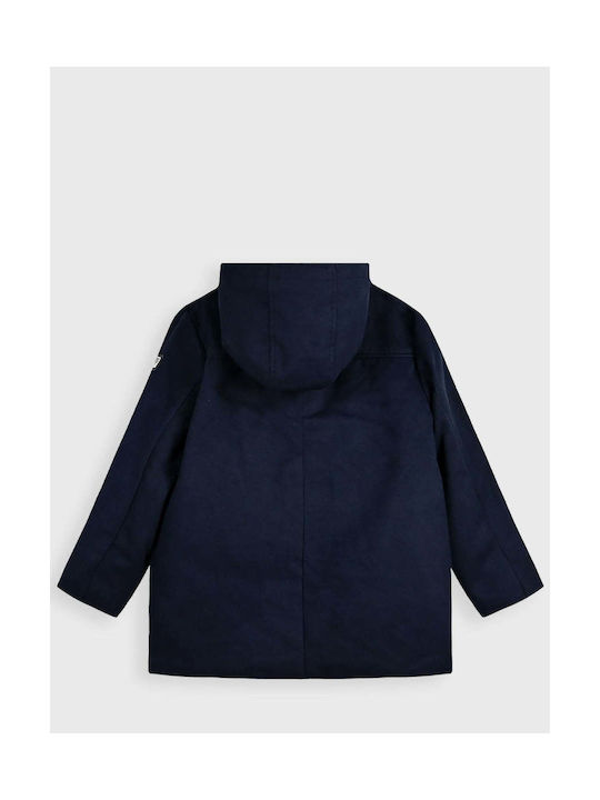 Energiers Kids Coat Montgomery Long with Hood Blue