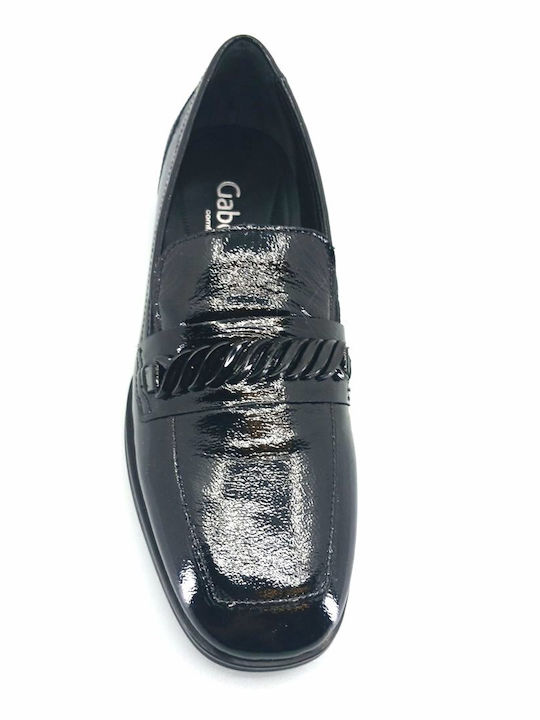 Δερμάτινα Γυναικεία Loafers σε Μαύρο Χρώμα