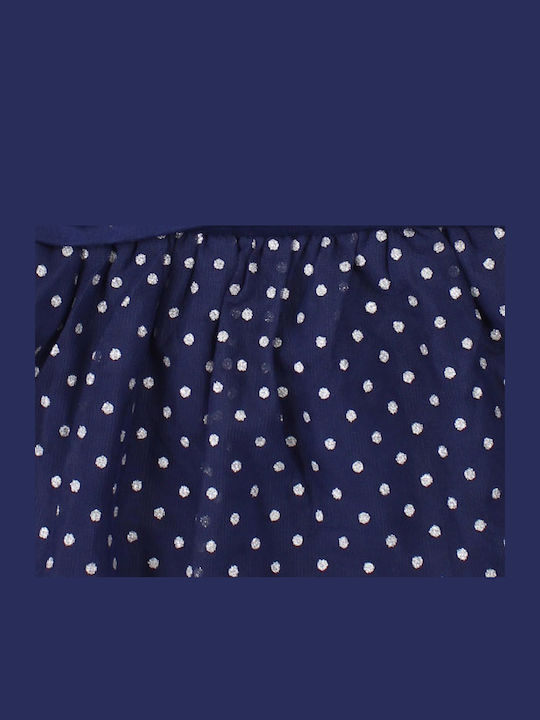 Mädchenkleid Langärmelig Set aus 2 mit Zubehör Blau