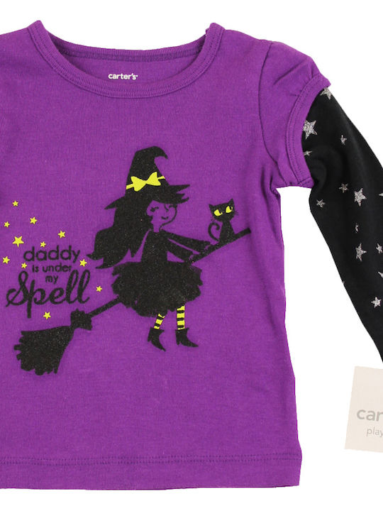 Kids' Shirt Long Sleeve Purple