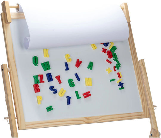 FreeOn Magnetic Board Markerboard Blackboard Double Sided Floor 112cm