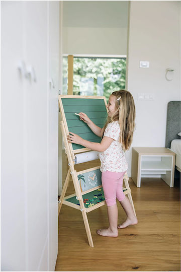 FreeOn Magnetic Board Markerboard Blackboard Double Sided Floor 112cm