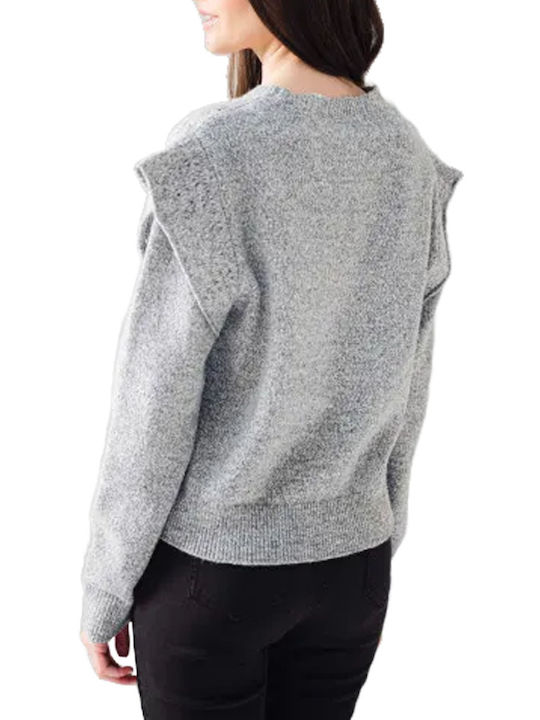 C'est Beau La Vie Damen Langarm Pullover Grey.