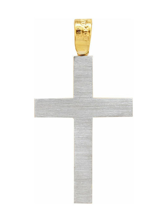 Fa Cad'oro Gold Cross 14K Double Sided