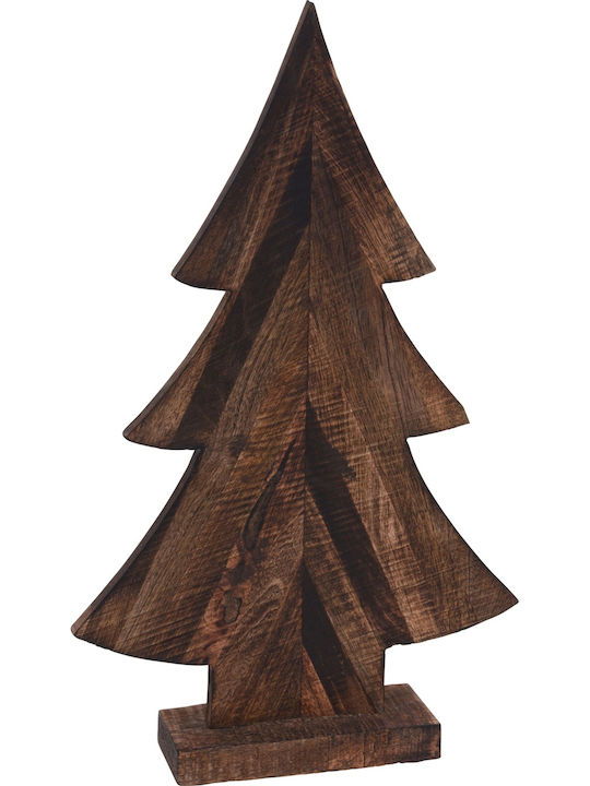 ArteLibre Christmas Decorative Wood Tree 43cm Brown