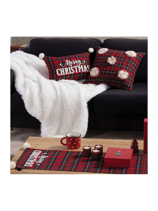 Nef-Nef Homeware Χριστουγεννιάτικο Τραπεζομάντηλο Ράνερ Καρό 150x33εκ.