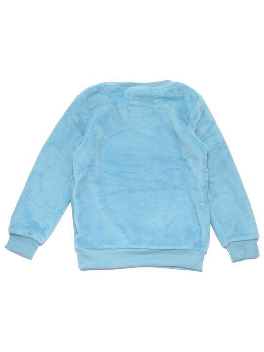 Fleece Παιδικό Φούτερ Γαλάζιο