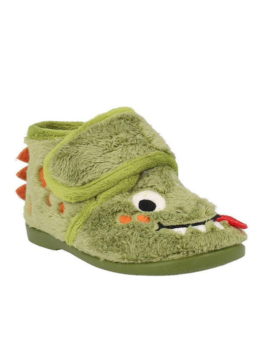 Kinderhausschuhe Stiefel Grün
