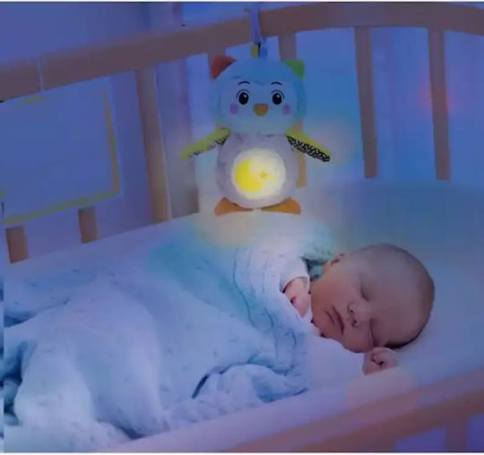 Baby Clementoni Schlafspielzeug Goodnight Owl aus Stoff mit Lichtern für 0++ Monate