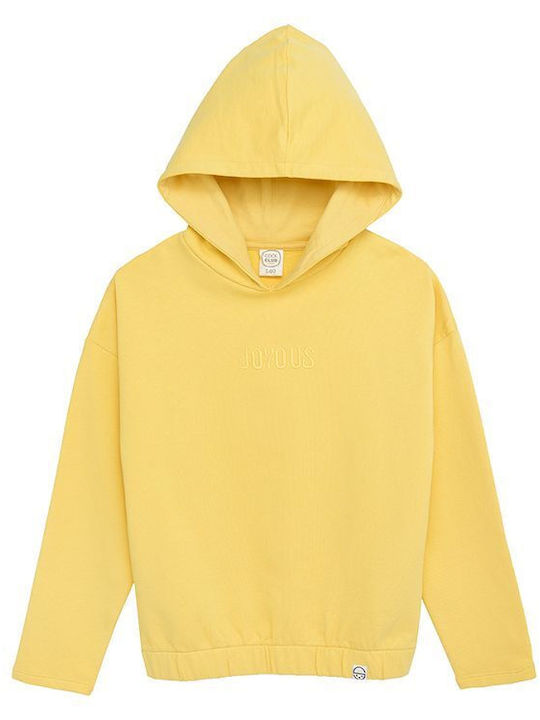 Cool Club Kids Sweatshirt with Hood Yellow