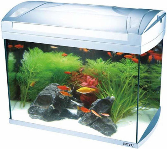 Boyu Fish Aquarium Capacity 20lt with Circulator and 54x32x35cm Black